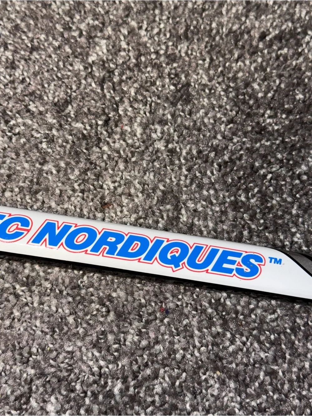 NHL Vintage Hockey Sherwood Quebec Nordiques Mini Composite Stick Collectible Us - Picture 13 of 16